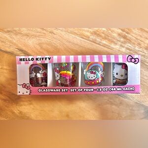 Hello Kitty shot glassware set of 4